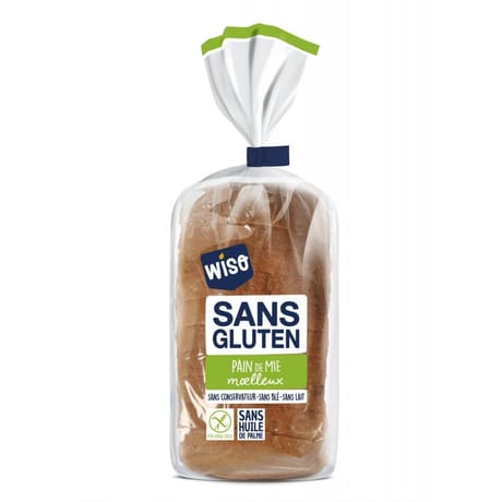 Pain de mie sans gluten Wiso 350g