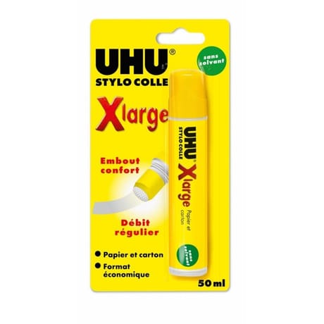 Uhu - Stylo colle transparente x'large 50 ml