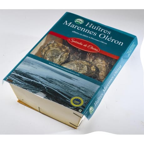 Huitres spéciales de claires Marennes Oléron 2dz n°2 2,5kg