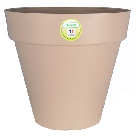 Riviera bac soleilla rond 30 cm  taupe