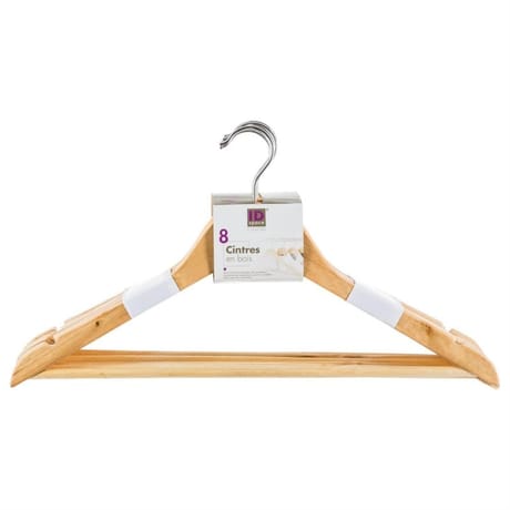 Cintres en bois x8 45 cm