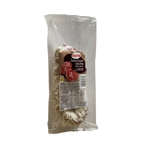 Cora saucisse sèche pur porc 300g