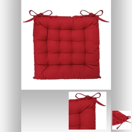 Galette chaise 38x38cm rouge