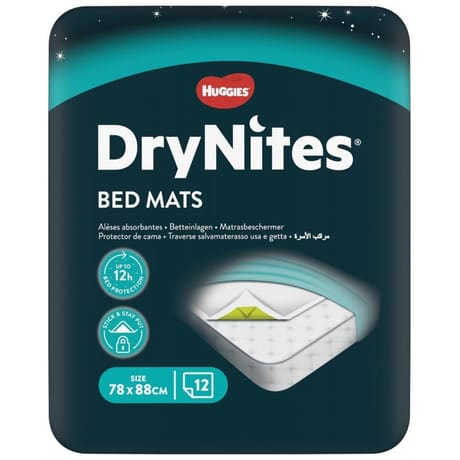 Huggies drynites bed mats alèse jetable maxi pack x12