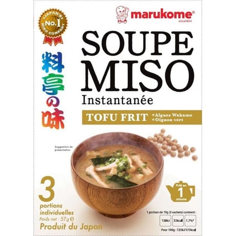 Marukome soupe miso tofu grillé 57g