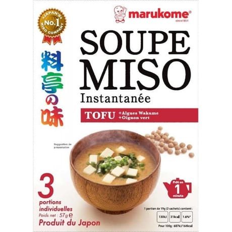 Marukome soupe miso tofu 57g
