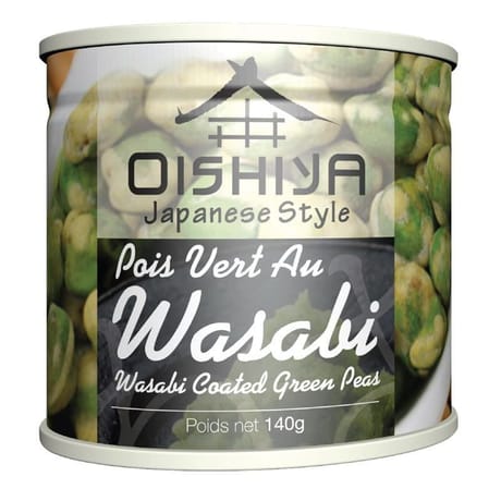 Oishiya pois vert enrobes de wasabi 140g