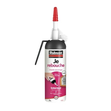 Henkel rubson, enduit "go, je rebouche" acrylique blanc 100ml