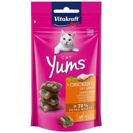 Vitakraft cat yums poulet + cat gras 40g