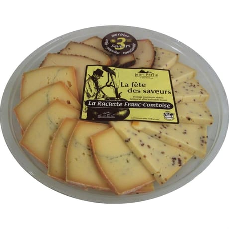 Assiette raclette 3 saveurs morbier ortie - paprika - moutarde aop 540g