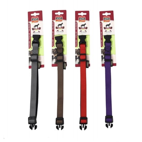 Riga - Collier sangle doublée 20MC  tour de cou 30-45 cm