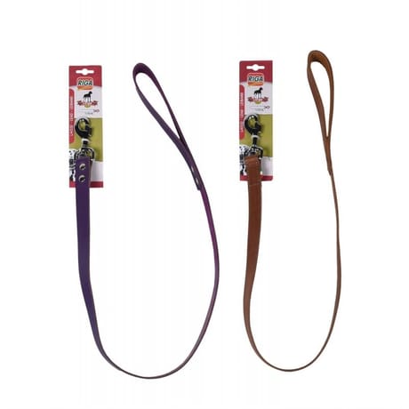 Riga laisse cuir 25  -1m10 grand chien