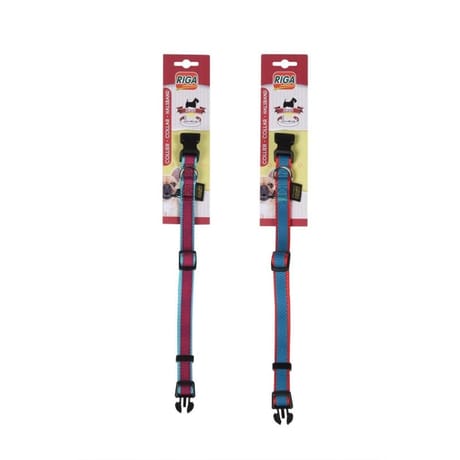 Riga - Collier sangle fantaisie n°2 tour de cou 25-40cm