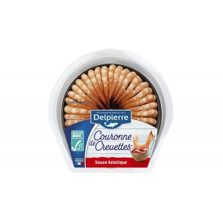 Delpierre couronne de crevettes sauce asiatique 130g