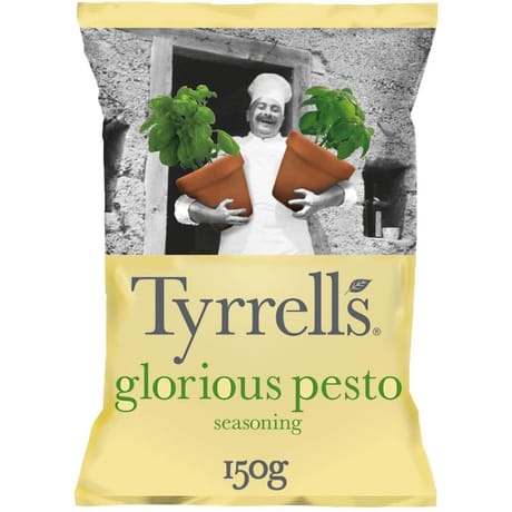 Tyrrell's chips glorious pesto parmesan 150g