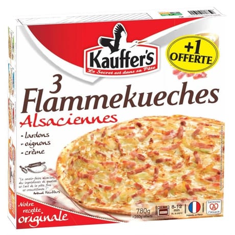 Kauffer's 3 flammekueches alsacienne +1 offerte 1040g