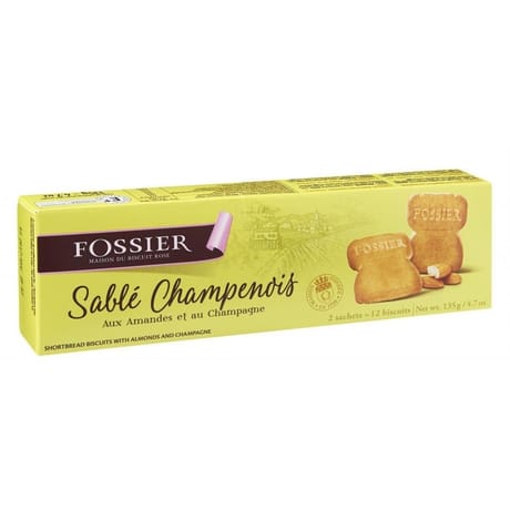 Biscuits Fossier sablé champenois aux amandes et au champagne 135 g