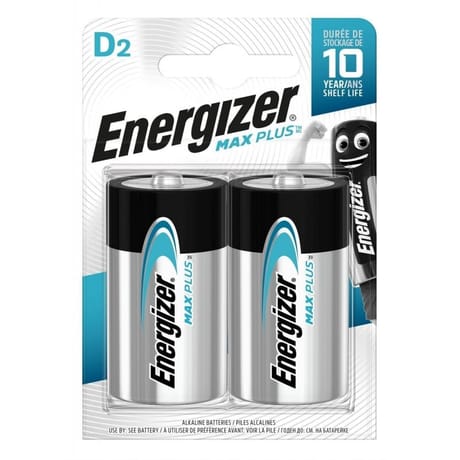 Energizer 2 piles max plus D (LR20)  288g
