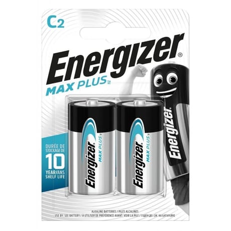 Energizer 2 piles alcalines C (LR14) max plus