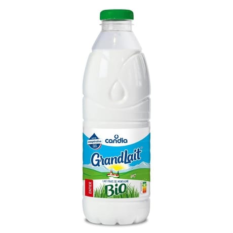 Candia Grandlait lait frais bio entier 1l