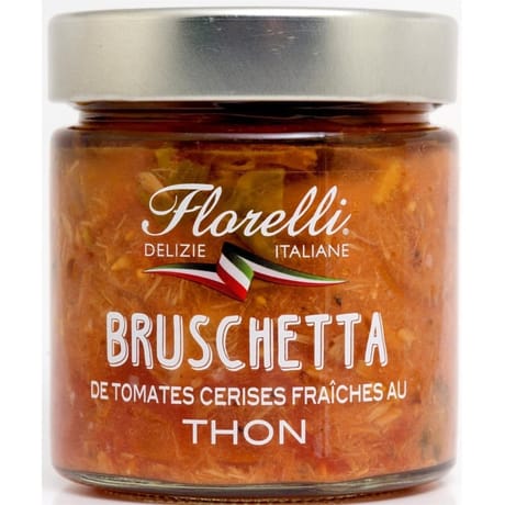Florelli bruschetta de tomates cerises et thon 190g
