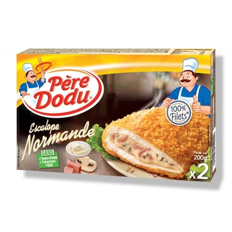 Père dodu escalope normande de poulet 200g