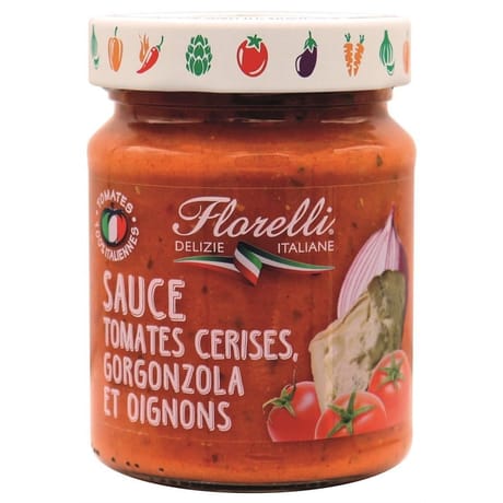 Florelli sauce aux tomates cerises gorgonzola et oignons 250g