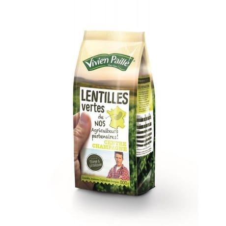 Vivien Paille lentilles vertes de nos agriculteurs 500g
