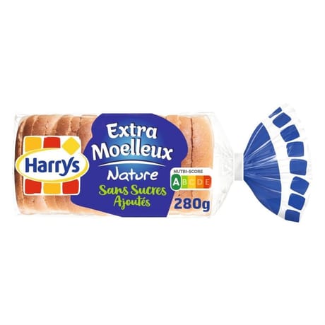 Harry's pain de mie sans sucres ajoutés extra moelleux nature 280g