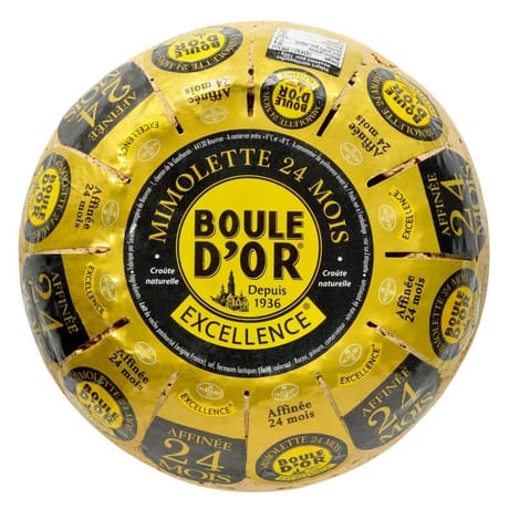 Boule d'or mimolette france excellence 24 mois  lait pasteurisé