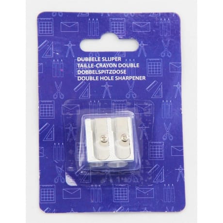 Taille crayon simple metal 2 trous
