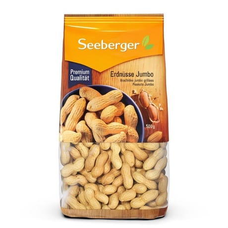 Seeberger cacahuetes jumbo géantes 500g