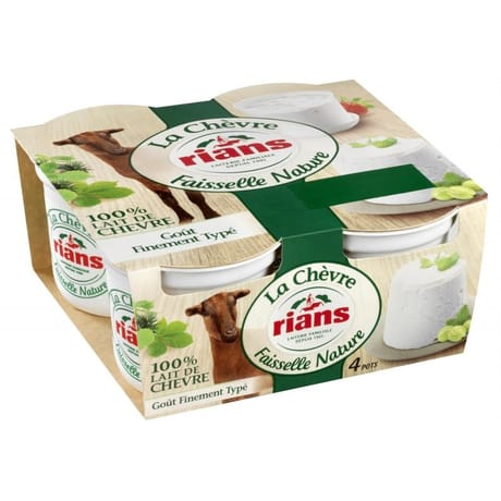 Rians la faisselle au lait de chèvre 4x100g