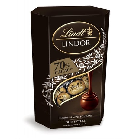 Lindt lindor cornet noir 70% cacao 200g