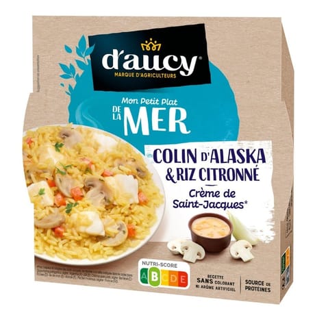 D'aucy colin d'alaska à la crème de St Jacques 280g