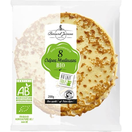 8 CREPES MOELLEUSES BIO 200 G