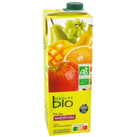 Nature bio pur jus multifruits brique 1l