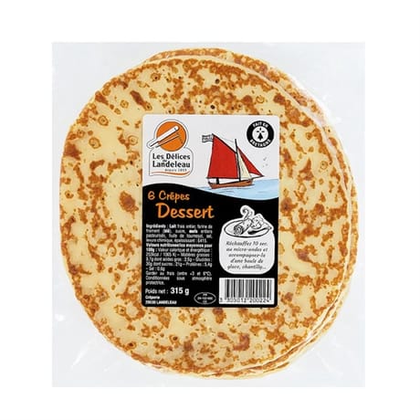 6 crêpes dessert