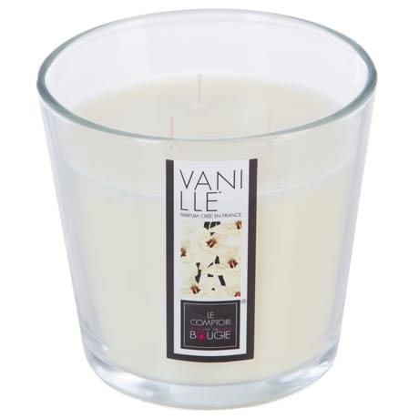 Bougie verre parfum vanille 500 g