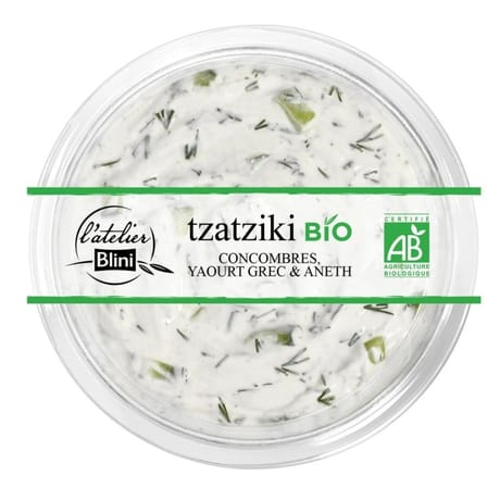 Atelier blini tzatziki bio extra 160g