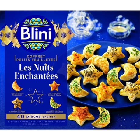 Blini coffret 40 petits feuilletés les nuits enchantées 320g