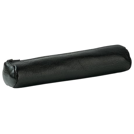 Trousse ronde cuir ebene
