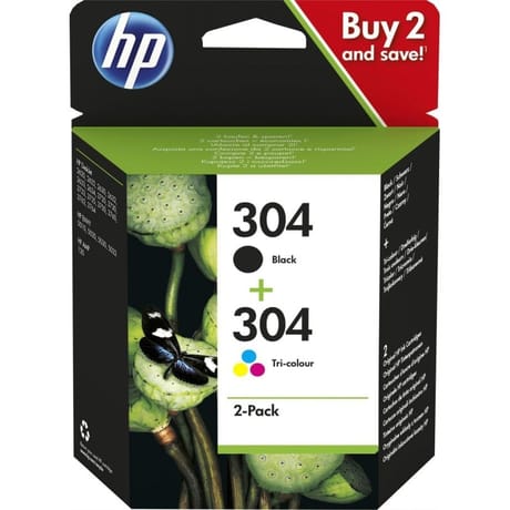 Hp 304 cartouche d'encre noire + 3couleurs