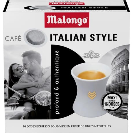 Malongo Italian style 16 doses 104g