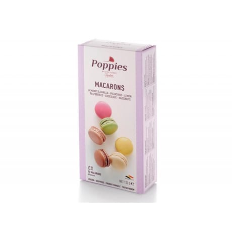 Poppies 12 macarons 132g