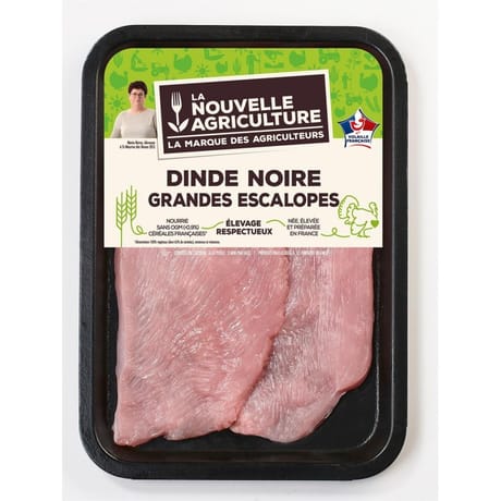 La Nouvelle Agriculture grande escalope de dinde noire x2