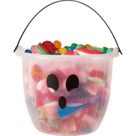 Pot à bonbons fantôme fluorescent