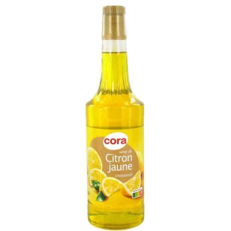 Cora sirop de citron jaune 70cl