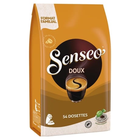 Senseo café 54 dosettes doux 375g