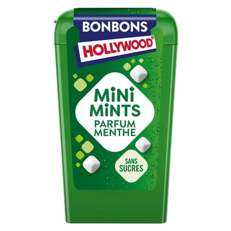 Hollywood mini mints sans sucres menthe 12g